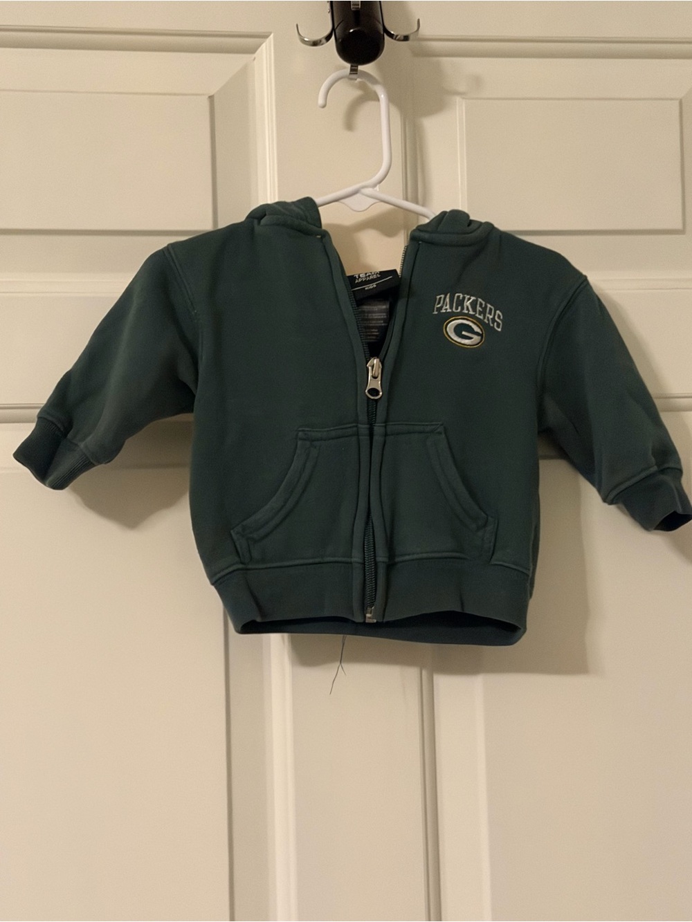 NFL Green Packers Kids Zip Hoodie with Team Logo